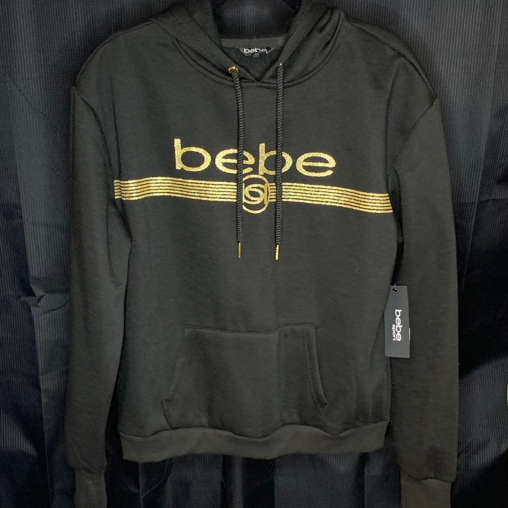 Bebe Women’s Black & Gold Hoodie